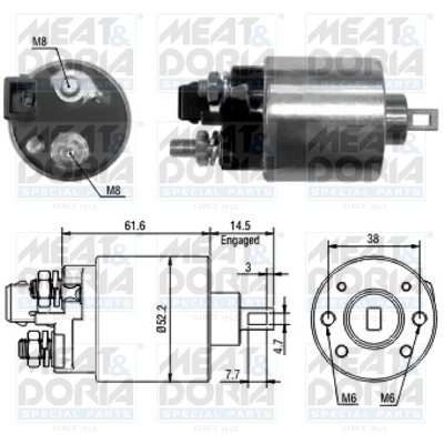 Solenoid Switch, starter